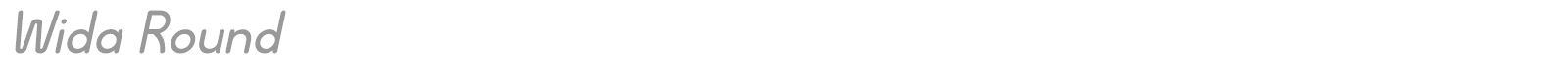 Wida Round font preview